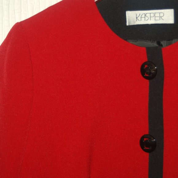 Kasper Button Front Blazer Size 6 - Picture 4 of 7